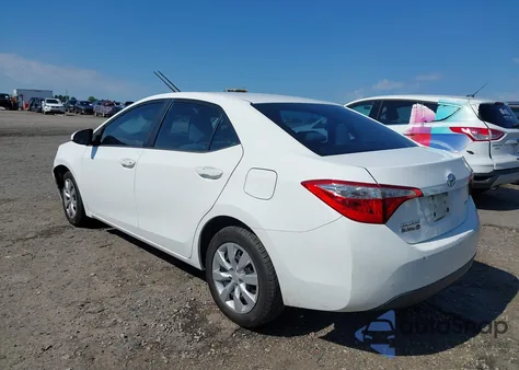 2015 Toyota Corolla Le из США, поврежденный, VIN 2T1BURHE1FC464558